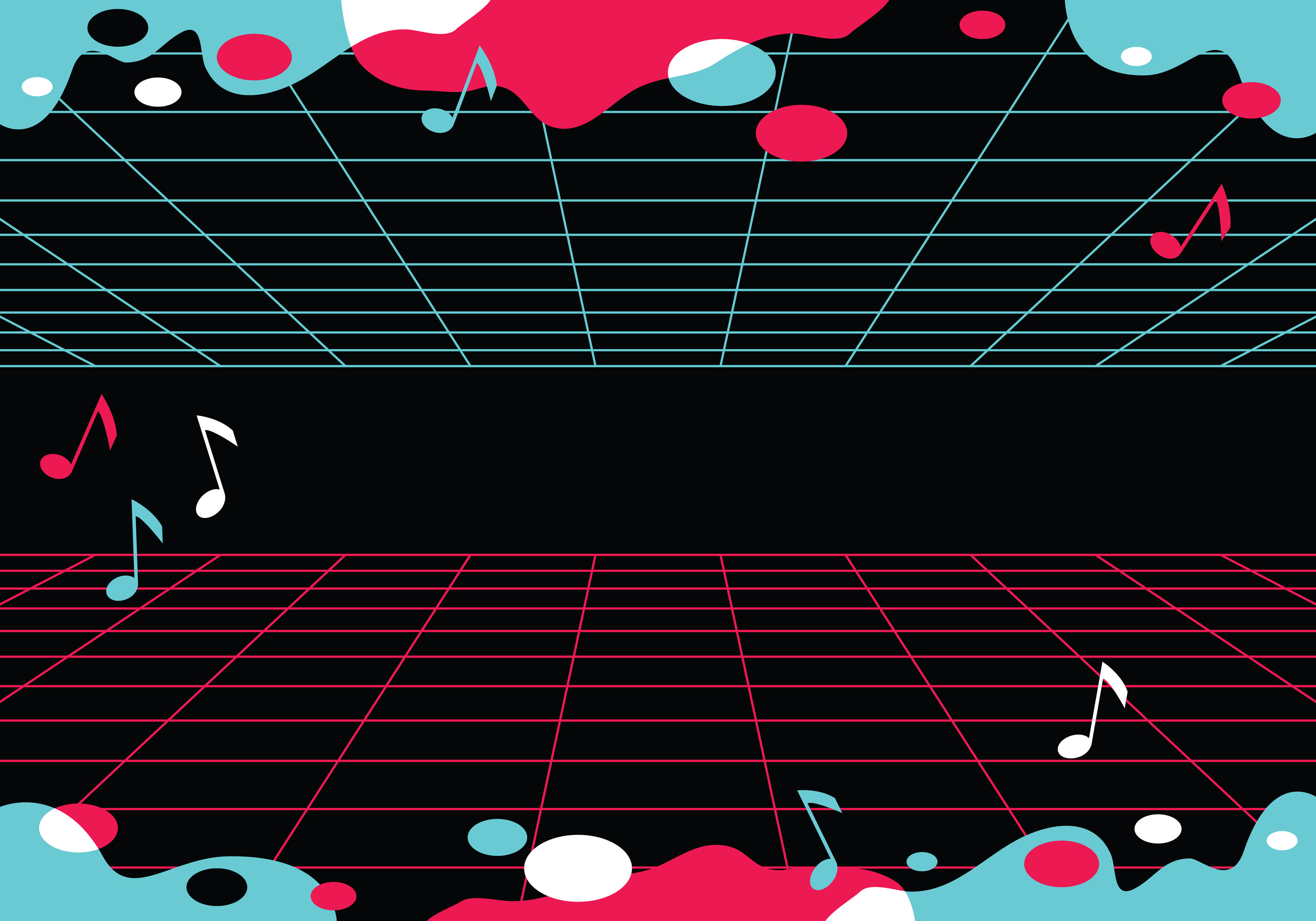 Abstract glitch TikTok background. Vector illustration. Abstract
